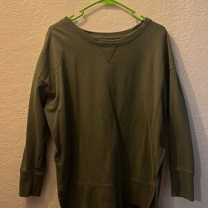 Olive Green Long Sleeve Sweatshirt